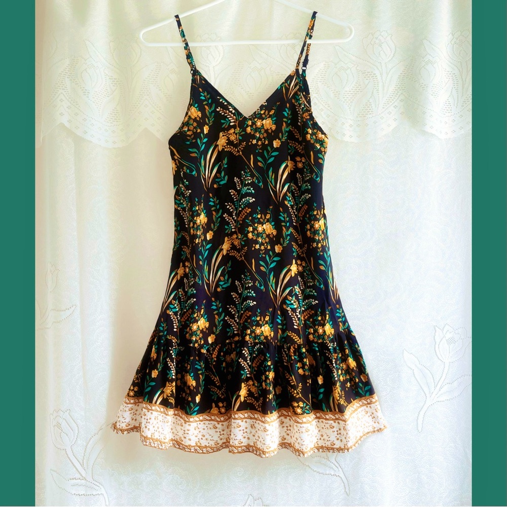 Tropical Twirling Mini Dress